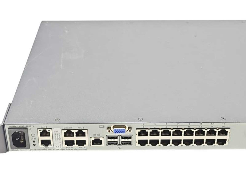 Avocent MergePoint Unity 2016 16 Port USB KVM IP Switch 520-594-510, 2x PSU Q_
