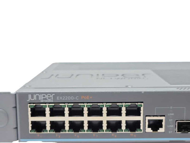 Juniper EX2200-C-12P-2G 12-Port Gigabit Ethernet PoE Compact switch, SEE _