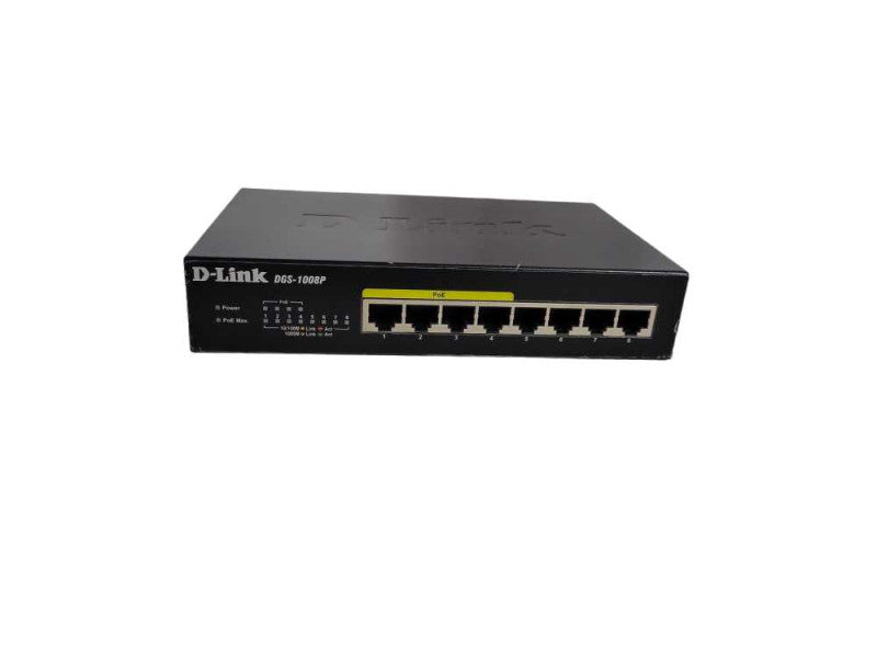 D-Link DGS (DGS-1008P) 8-Ports External Ethernet Switch !
