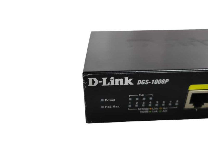 D-Link DGS (DGS-1008P) 8-Ports External Ethernet Switch !