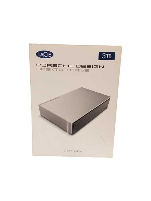 LACIE 3TB SATA PORCHE DESKTOP DRIVE EXTERNAL HDD (OPEN BOX ) :