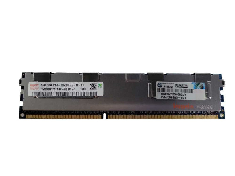 SK Hynix 8GB PC3-10600R-9-10-E1 DDR3 Server Memory + Heatsink Q!