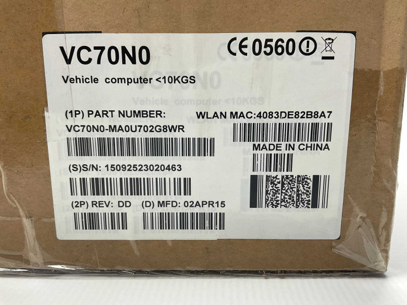 Motorola VC70N0 Vehicle Computer PN: VC70N0-MA0U702G8WR -