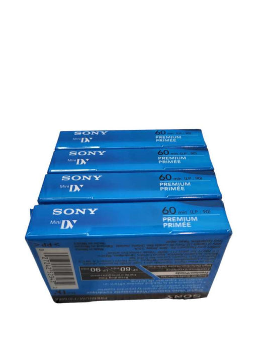 Sealed Sony DVC 4-Pack Mini DV 60 Min Blank Tapes Digital Video Cassette Prem &