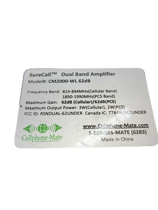 SureCall Cellphone-Mate CM2000-WL 62dB Dual Band Amplifier &
