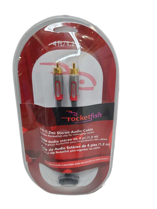 Rocketfish 4 ft stereo audio cable &