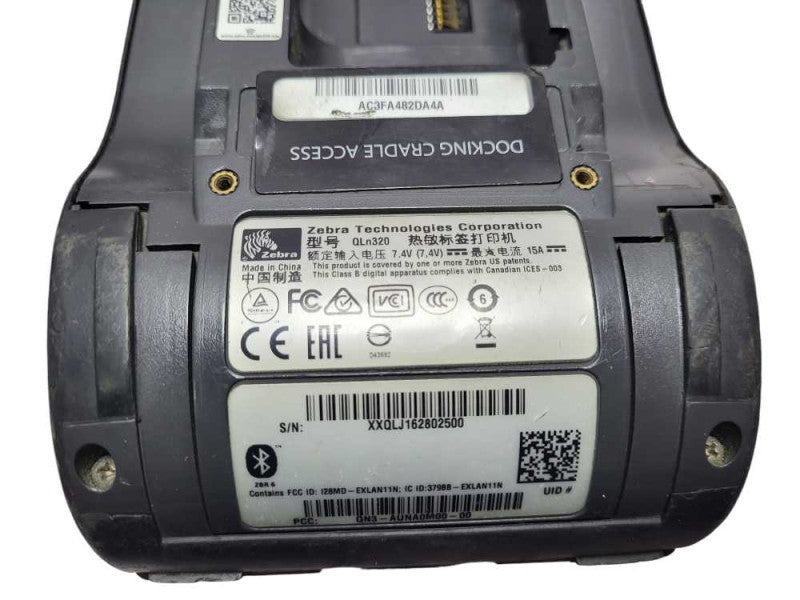 Zebra QLn320 Mobile Thermal Label Printer WiFi Bluetooth READ Q$