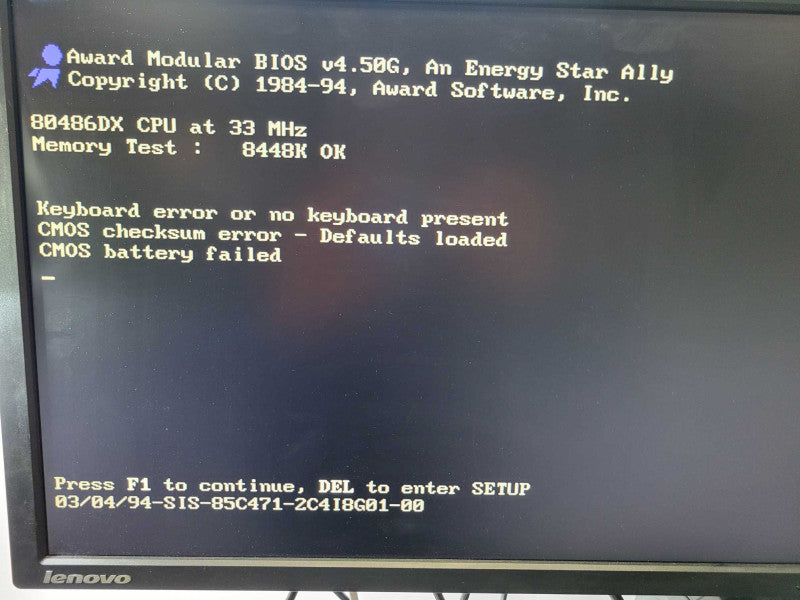 Vintage 486 PC - 8MB RAM | NO HDD + MODEM + VIDEO + PARRALEL + DB9