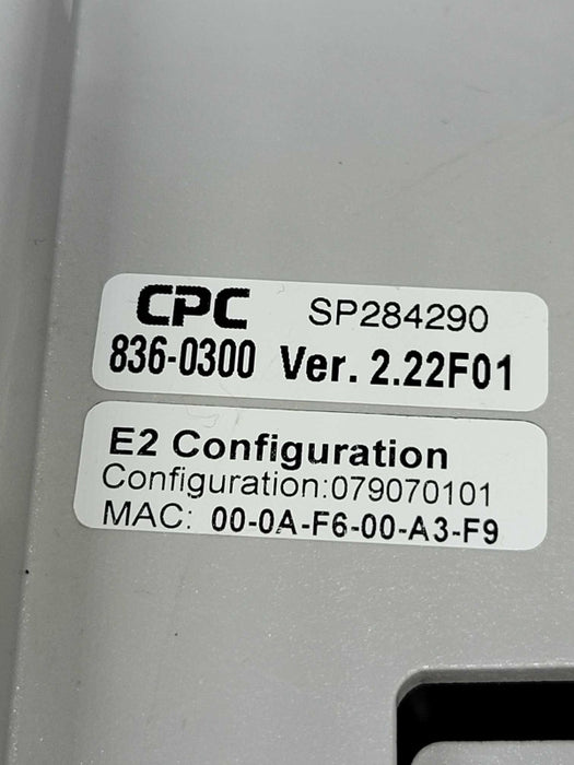 Emerson CPC E2 CX-100 Part # 836-0100 HVAC Building Refrigeration Controller