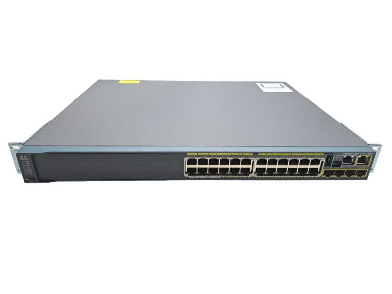 Cisco WS-C2960S-24PS-L 24 Port Gigabit 370W PoE+ Switch w/ Stack )