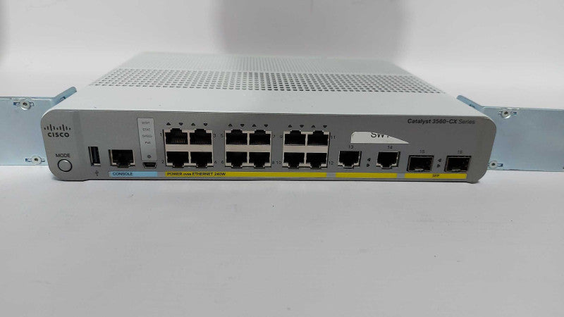 Cisco WS-C3560CX-12PC-S Catalyst Network Switch 12 Port PoE IP Gigabit Switch #