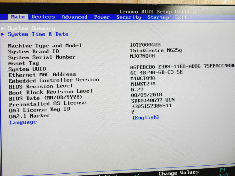 Lenovo USFF M625q AMD A9-9420E @ 1.8GHz 8GB DDR4 No HDD [Read] Q(