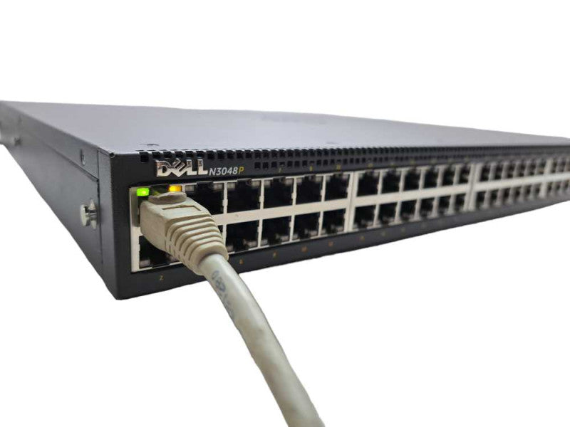 Dell N3048P | 48 Port Gigabit PoE+ | 2x 10G SFP+ Network Switch | 2x PSU )