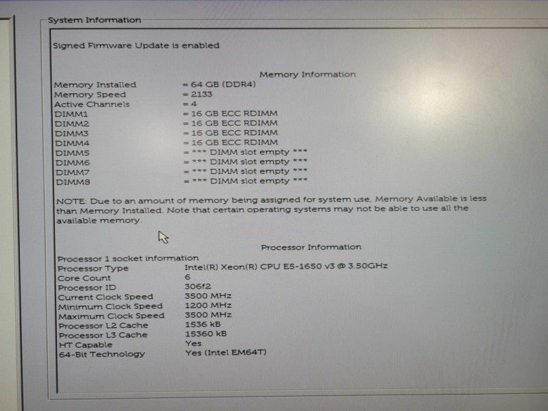 Dell Precision T5810 - Xeon E5-1650v3 @ 3.5GHz, 64GB DDR4 2x AMD W2100 !