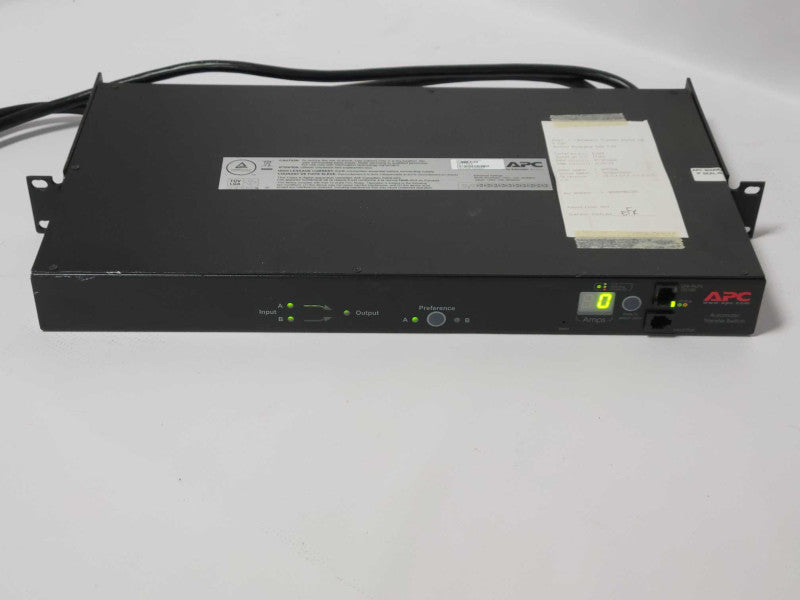 APC AP7750A Automatic Transfer Switch 10 Outlet 120V 12A 50/60Hz Q_