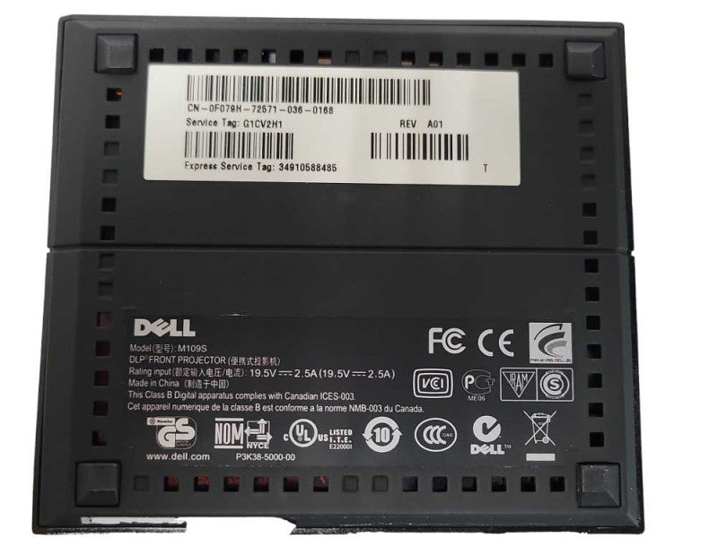 Dell M109S DLP Front Projector, No accessories/Cables. READ _