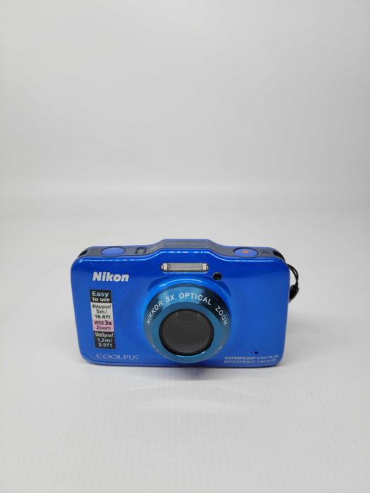 Nikon COOLPIX S31 10.1MP 3x Water/Shockproof Digital Camera - Blue