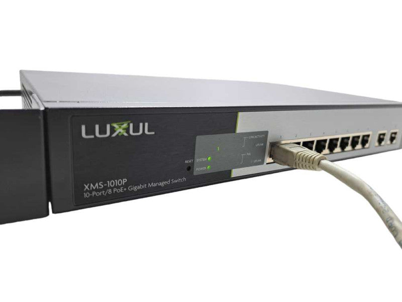 Luxul XMS-1010P 10-Port/ 8 PoE+ Gigabit Managed Switch )