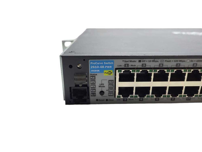 HP 2610-48-PWR J9089A PoE Network Switch 48x ports - Factory Reset $
