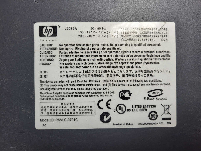 HP 2610-48-PWR J9089A PoE Network Switch 48x ports - Factory Reset $