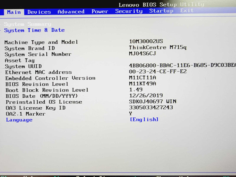 Lenovo Thincentre M715q AMD Pro A10-9700E R7 @ 3.0GHz 8GB DDR4 No HDD [Read] (