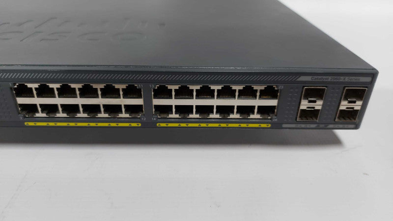 Cisco Catayst 2960X Series WS-C2960X-24PS-L Gigabit PoE+ V02 Fact Reset Q#