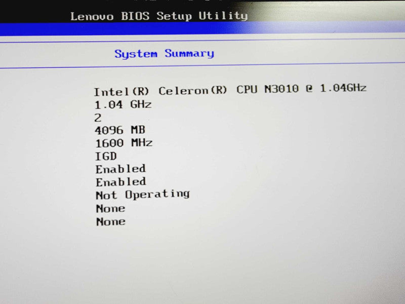 Lenovo ThinkCentre M600 Celeron N3010 @ 1.04GHz 4GB DDR4 No HDD Q(