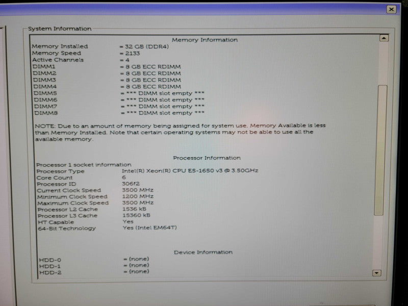 Dell Precision T5810 - Xeon E5-1650 v3 | 32GB RAM | 2x Display Adapter