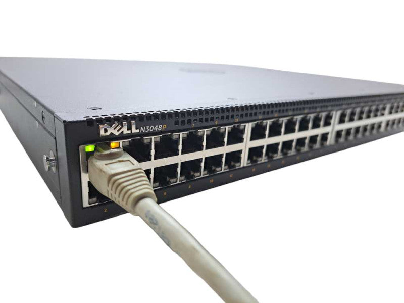 Dell N3048P | 48 Port Gigabit PoE+ | 2x 10G SFP+ Network Switch | 2x PSU )