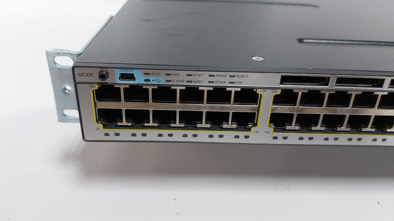 Cisco WS-C3750X Series Gigabit PoE Network Switch WS-C3750X-48PF-S V02 #