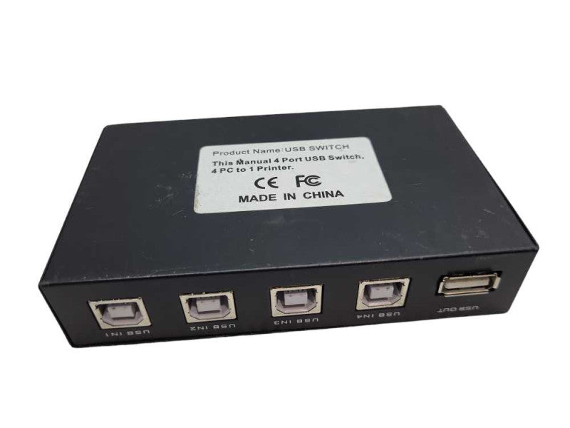 Manual 4 Port USB Switch &