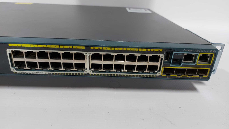 Cisco 2960S Series Gigabit PoE Network Switch WS-C2960S-24PS-L / Reset Q#