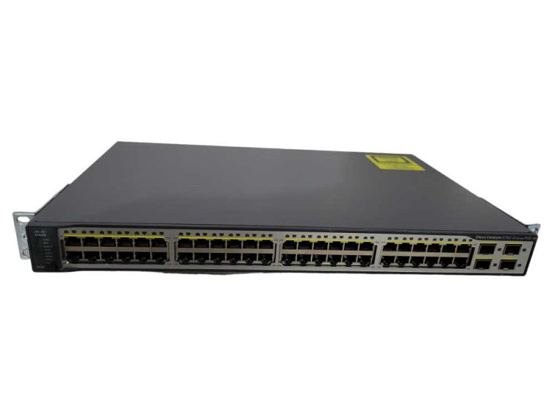 Cisco Catalyst WS-C3750V2-48PS-S 48-Port PoE Switch WS-C3750-48PS-S !