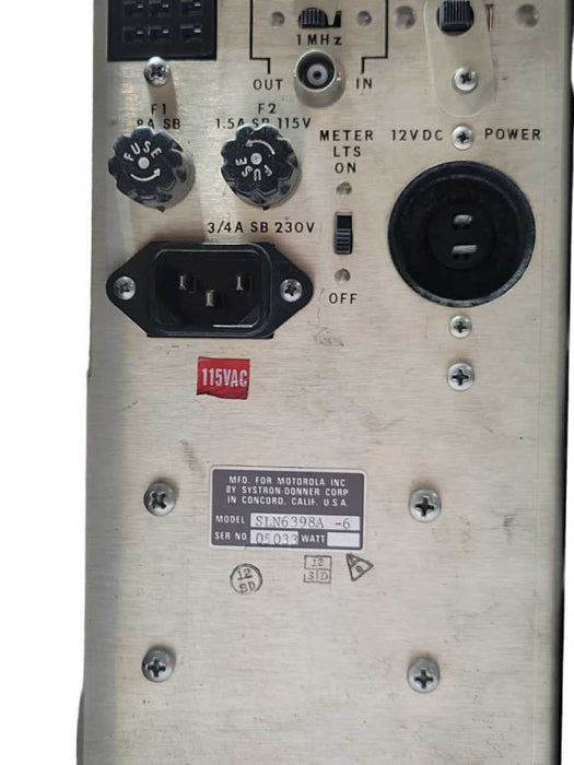 Motorola Service monitor SLN6398A, READ  _