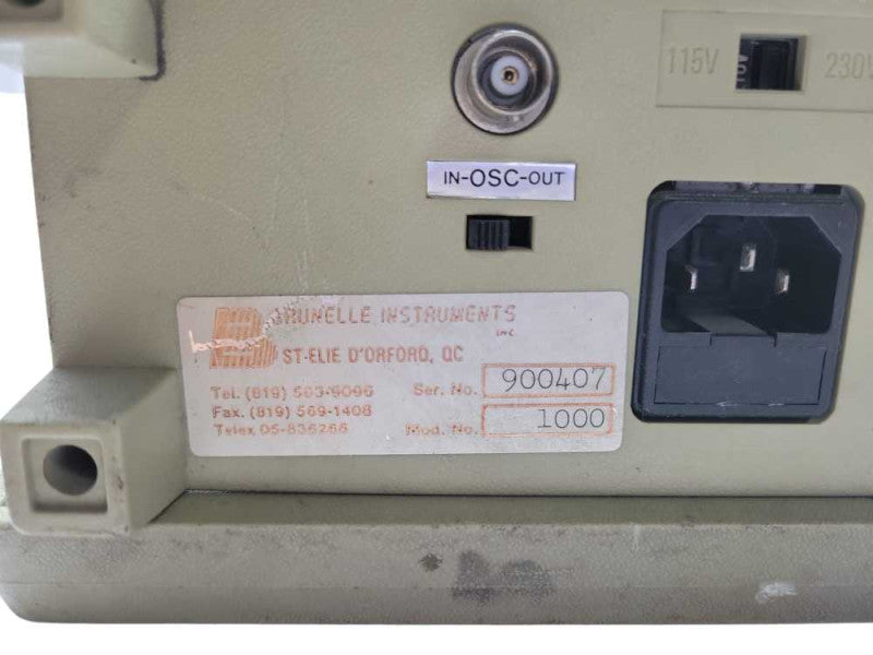 Brunelle instruments INC 1000, Tetsed to power on, AS-IS _