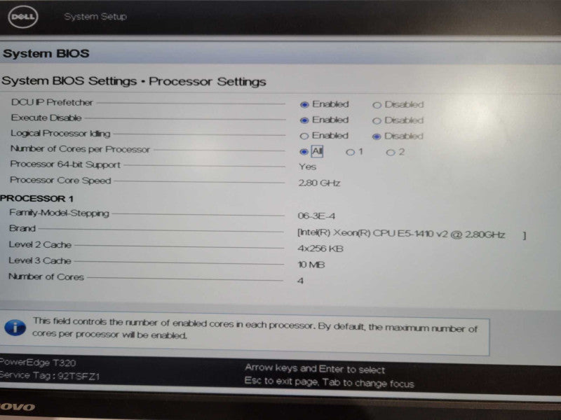 Dell PowerEdge R320 Xeon E5-1410 V2 @ 2.80GHz 24GB NO RAID 3.5\\" w/RD1000 !