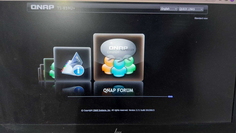 QNAP TS-859U-RP+ 8-Bay LFF Intel Atom D525 - 3x 3.5\\" Drives (3TB, 2TB, 1TB) #
