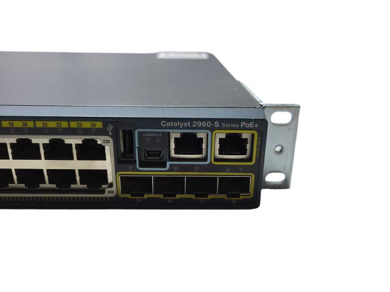 Cisco WS-C2960S-24PS-L PoE+ Gigabit Network Switch Q$