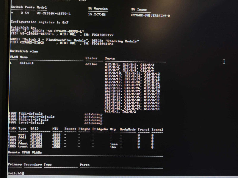 Cisco WS-C2960X-48FPD-L 48 Port Gigabit PoE+ 740W 2x 10G SFP+ | + Stack Mod $