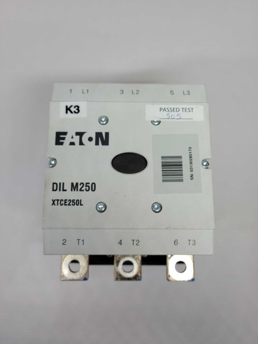 Eaton Contactor DIL M250 XTCE250L 24-48V Coil 300A 600V 3Ph