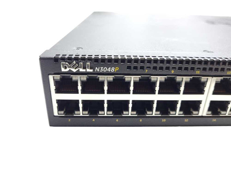 Dell N3048P 48 Port Rack-Mountable Network Switch PoE - Factory Reset  $