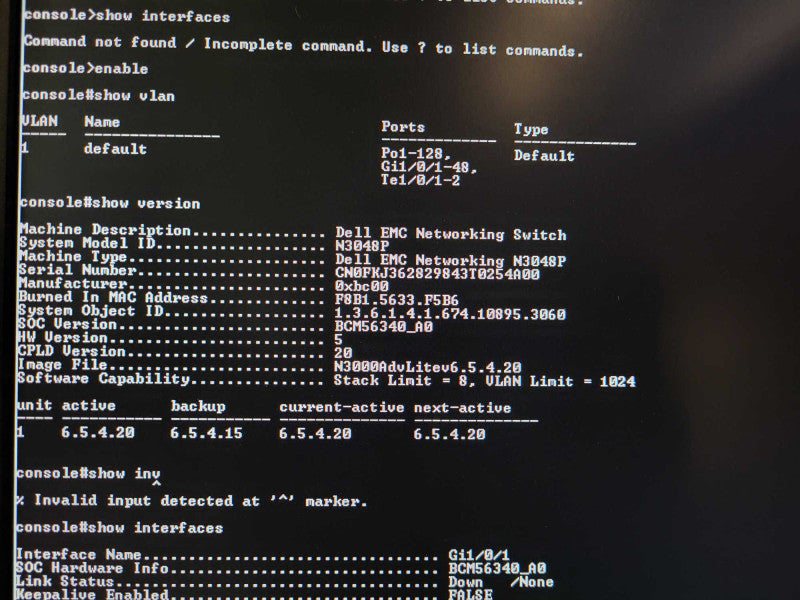 Dell N3048P 48 Port Rack-Mountable Network Switch PoE - Factory Reset  $
