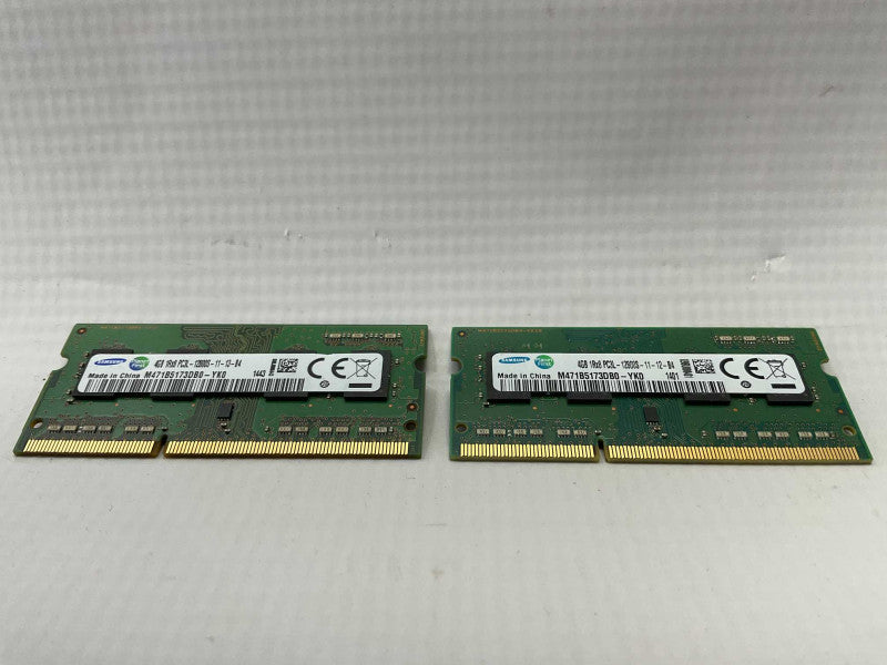 Kit of 8GB DDR3 Laptop RAM ( 2 x 4GB ) Samsung 12800S PC3L  Q-