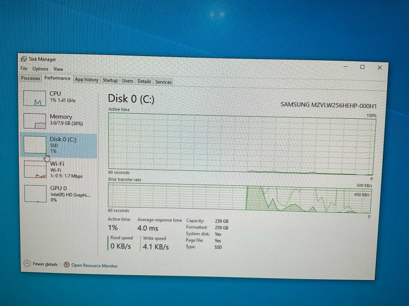 Lenovo m910q tiny i7-7700T 2.90GHz 8GB RAM 256GB SSD Wi-Fi  -
