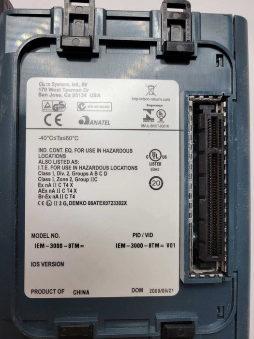 Cisco IEM-3000-8TM Expansion copper Module for IE-3000 Switch Q_