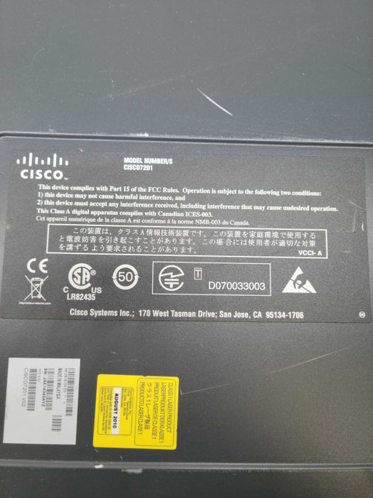 Cisco 7201 V2 Router CISCO7201 w/ Dual AC Power Supply