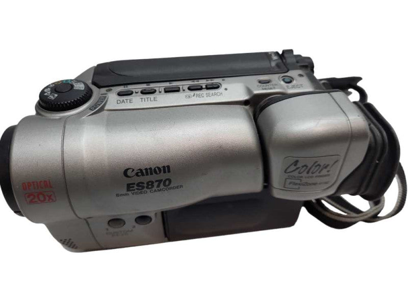 Canon ES870A HI-FI Stereo 8mm Video8 Camcorder &