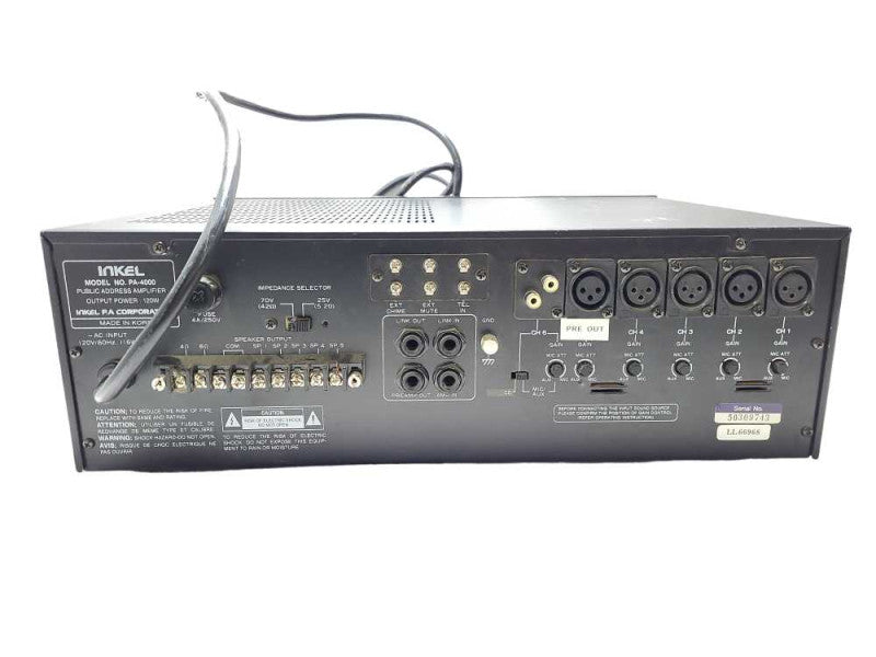 Inkel / InterM PA4000 public address amplifier  $