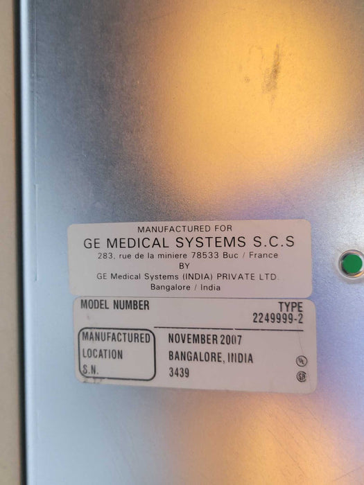 GE Proteus System Cabinet 2249999-2 Power Supply, READ _