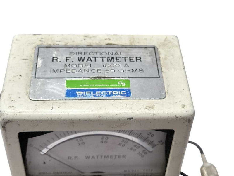 Dielectric DIRECTIONAL RF watt meter 1000-a, READ _